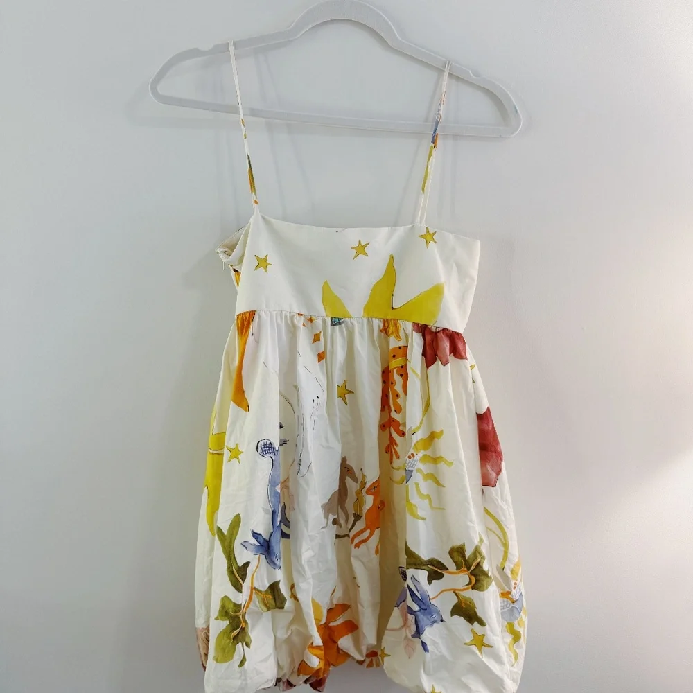 Zara Voluminous Printed Dress - Picture 3 of 5